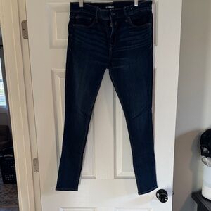 Express Women's Deep Indigo Skinny Jeans